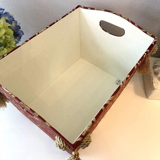 マガジンボックス 小物入れ ジェニファーテイラー タッセル 赤 33175MH