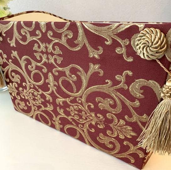 マガジンボックス 小物入れ ジェニファーテイラー タッセル 赤 33175MH