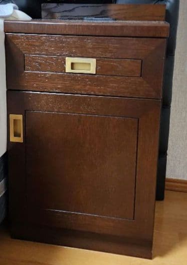 ① 木製 ナイトテーブル 特注 オーダー家具