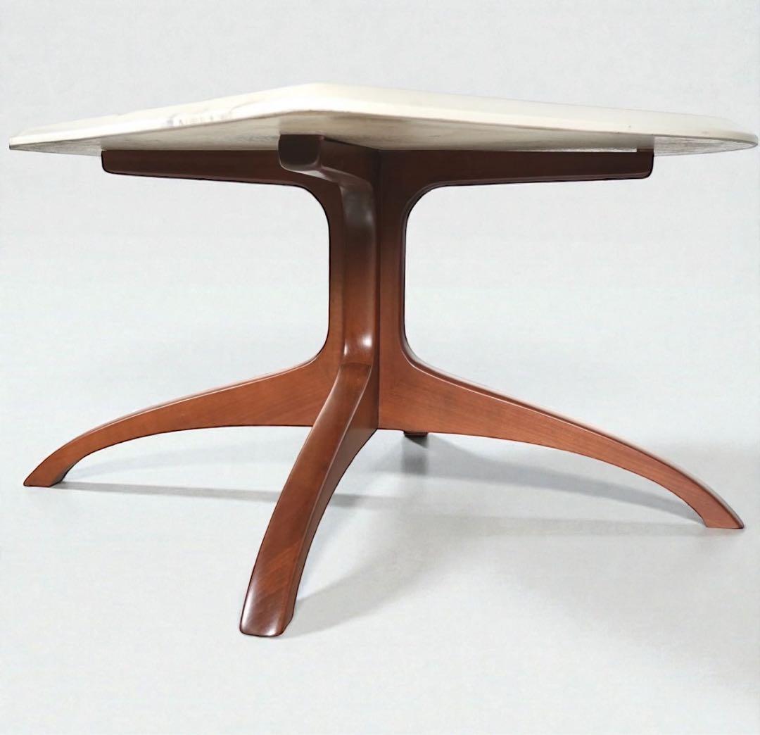 北欧ヴィンテージ 天然石天板 ローテーブル｜デンマーク ミッドセンチュリー