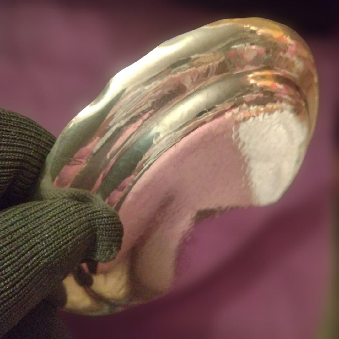 お値下げ　純銀　小皿　槌目　53.2g