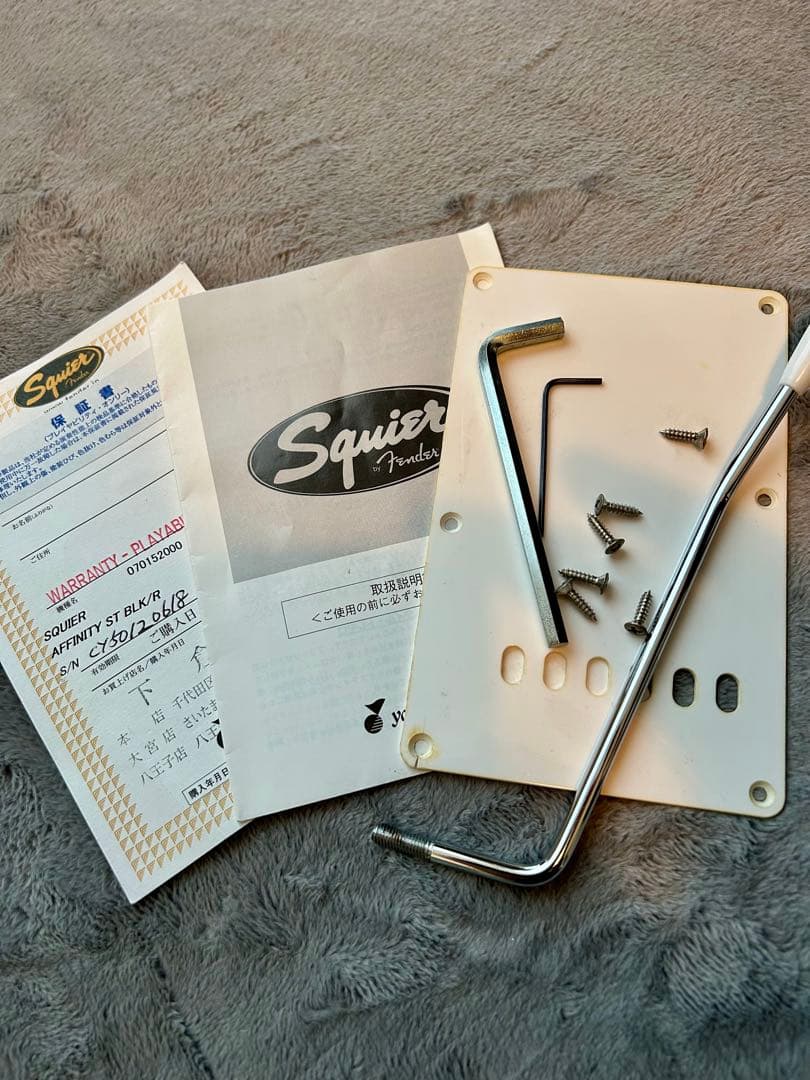 Squier affinity st ラッカー レリック