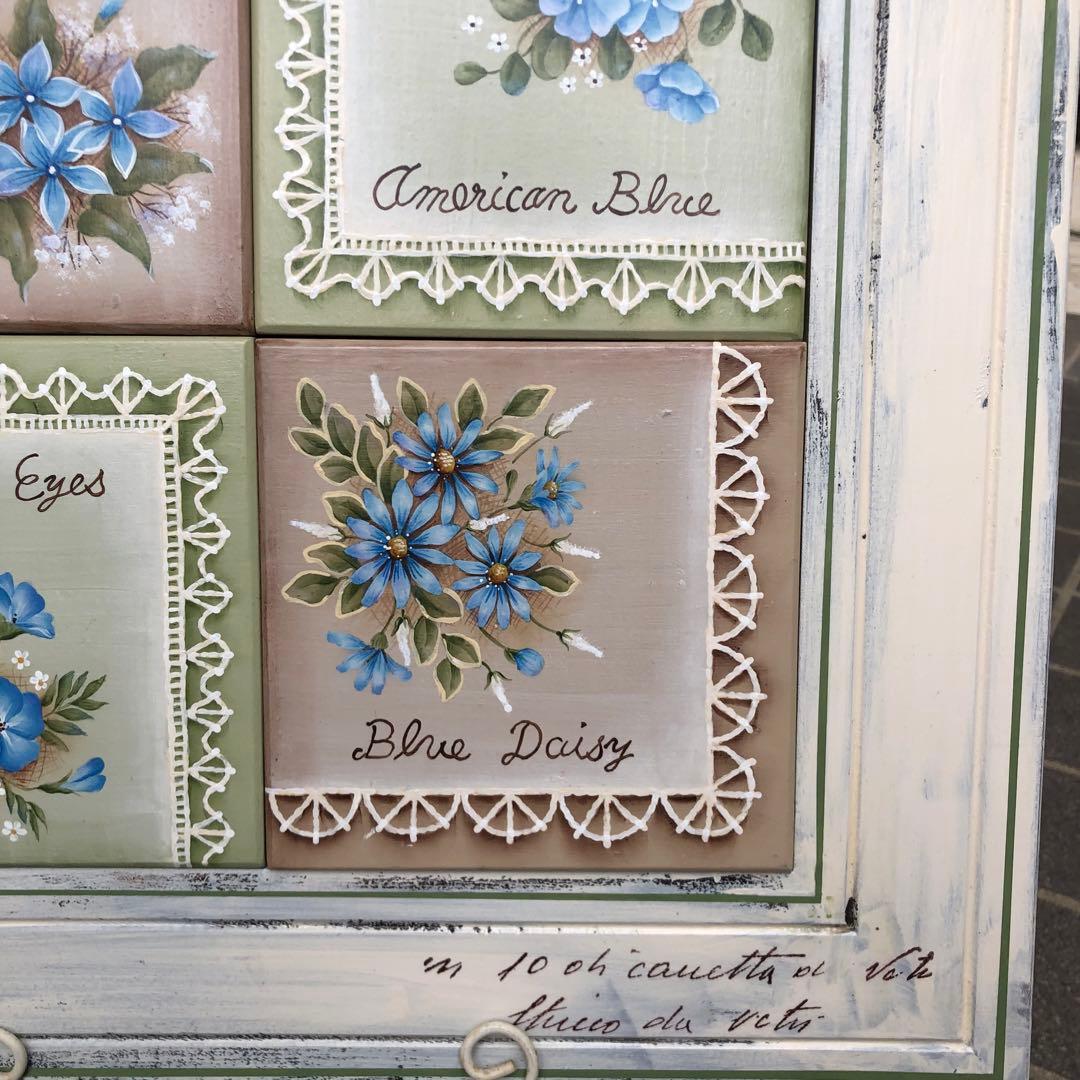 トールペイント★岸本照美「ブルーフラワーサンプラー」