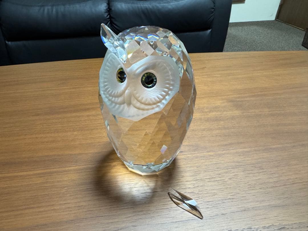 スワロフスキー 置物 ジャイアント フクロウ