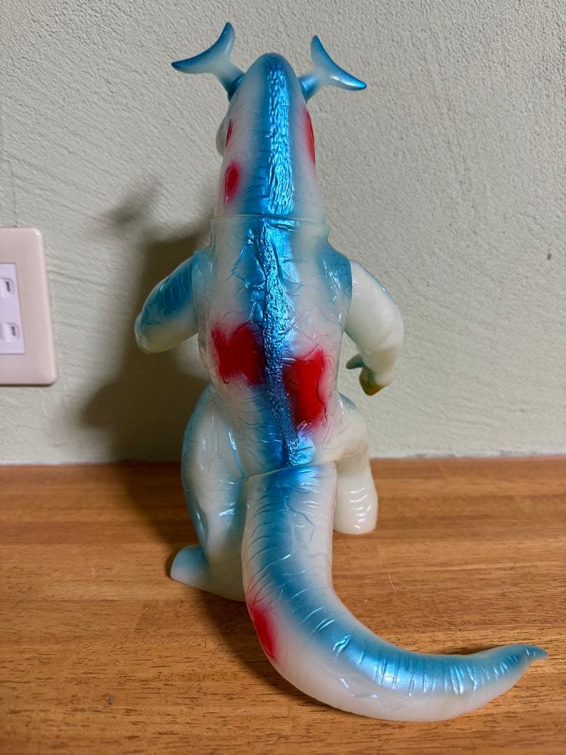 超貴重 マルサン エレキング 450 ソフビ 蓄光 ブルマァク ゴジラ