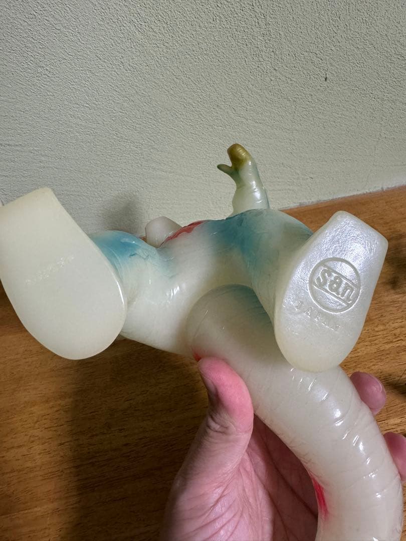 超貴重 マルサン エレキング 450 ソフビ 蓄光 ブルマァク ゴジラ
