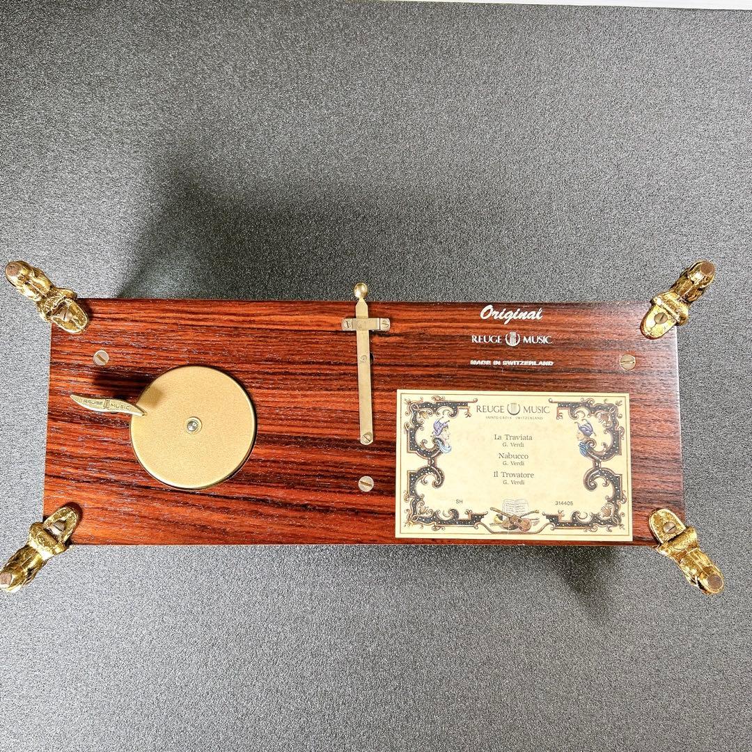 最高峰 REUGE 144弁 ガラスオルゴール 椿姫/ナブッコ/トロヴァトーレ