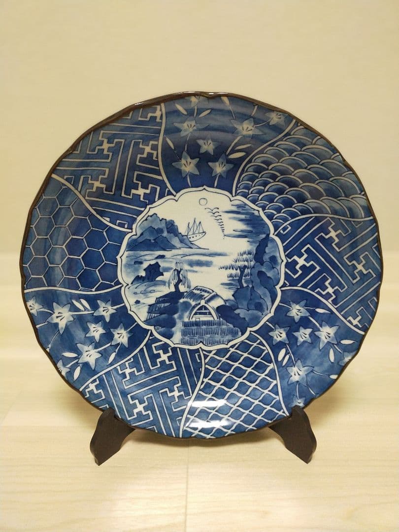 古伊万里　飾り皿　大皿　40cm