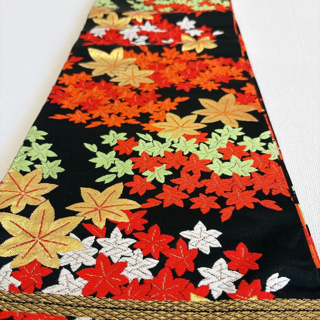 七五三　７歳　女の子　フルセット　オレンジ×白　市松　小物セット