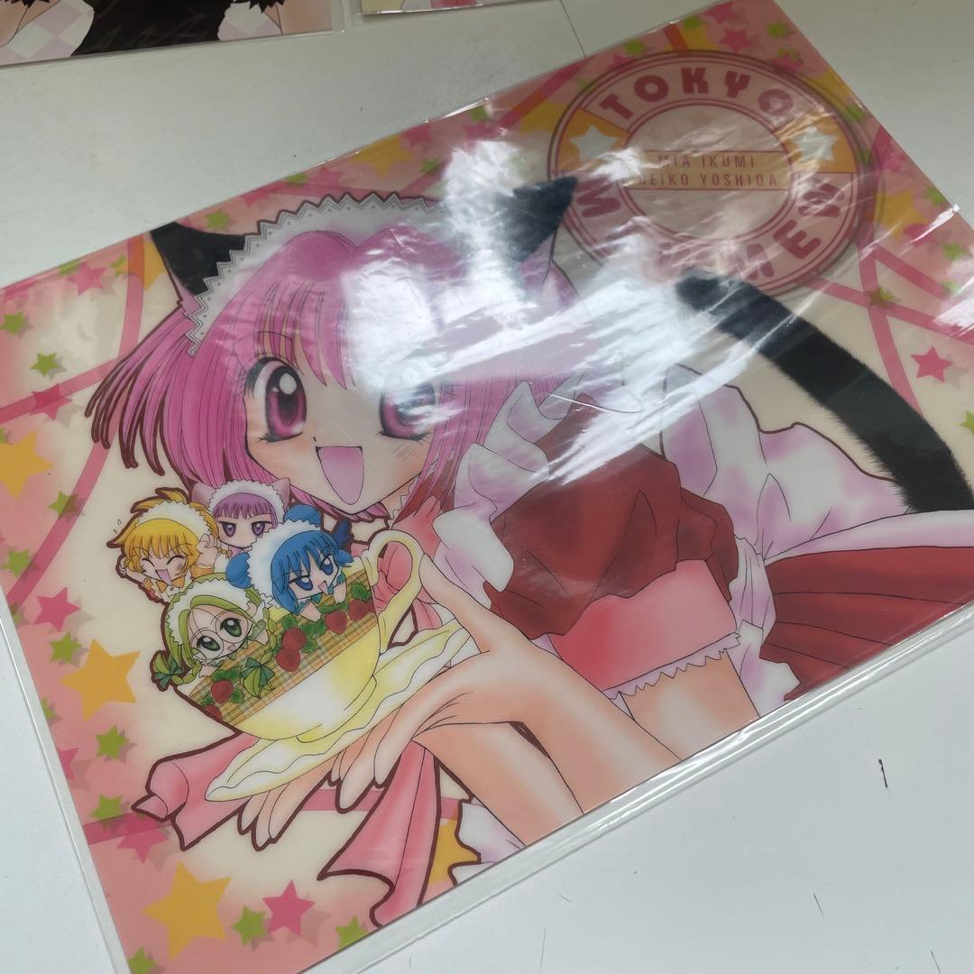 東京ミュウミュウ コラボ コースター ポストカード 下敷き くじ 缶バッジ