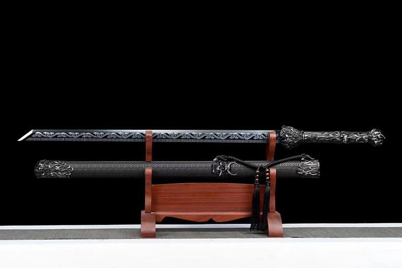 黒金古刀―天滅地を破壊する】 古兵器 武具 刀装具 日本刀 模造刀 居合刀