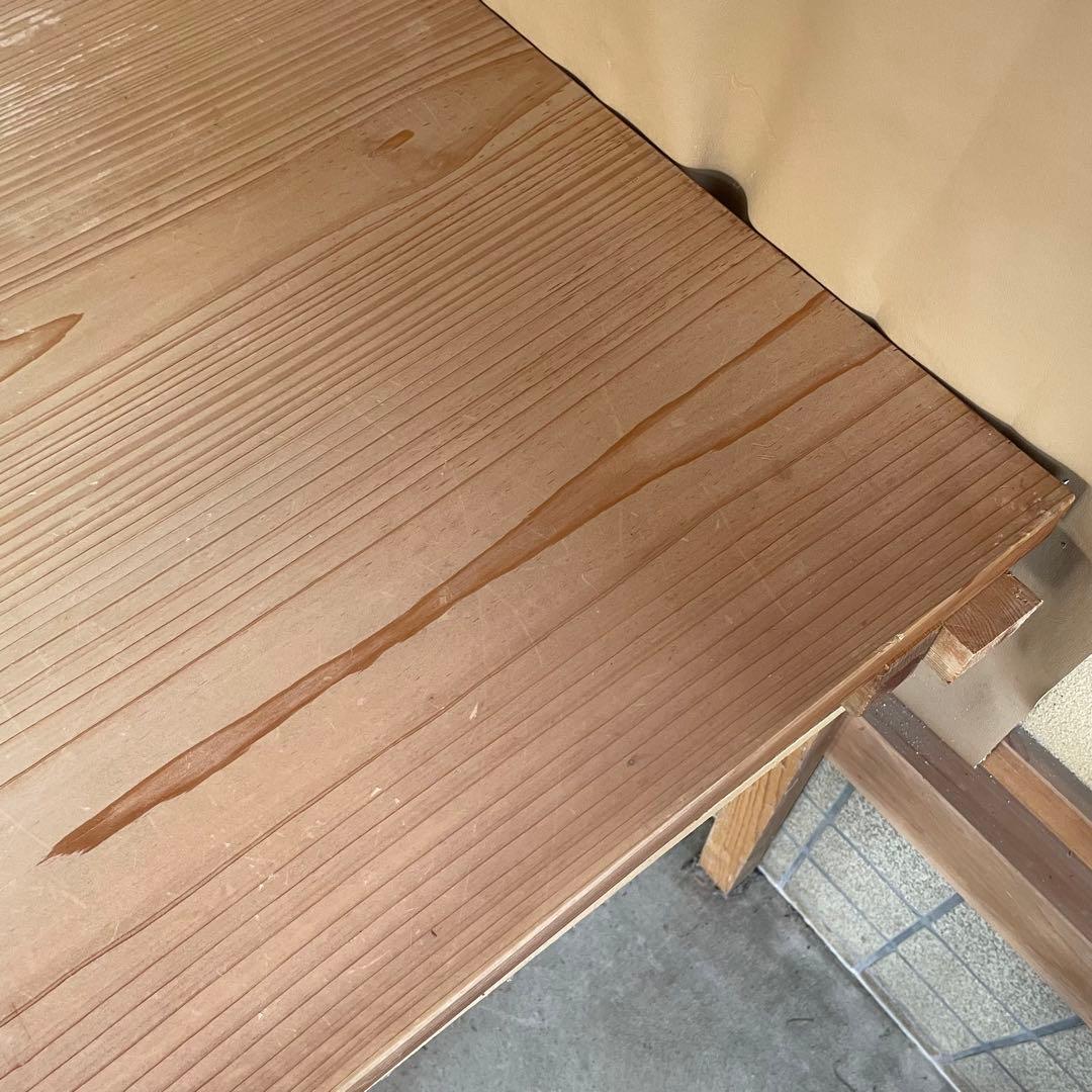 手打蕎麦道具】高級桧(白木)めん台 脚付き 延し台 オーダー品 一点物