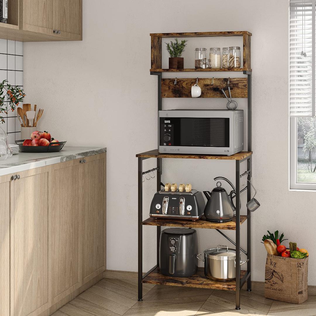 キッチンラック ヴィンテージ 便利で実用的なデザイン 収納