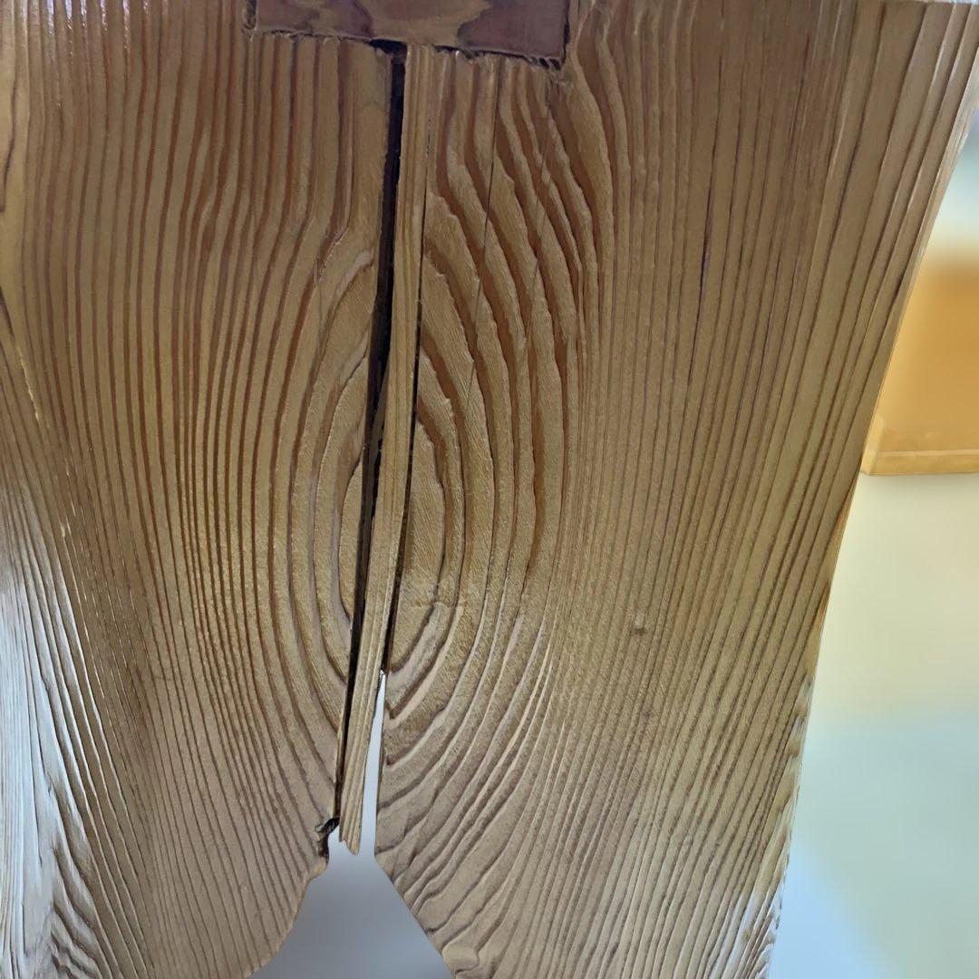 お値下げしました。さわら丸太椅子