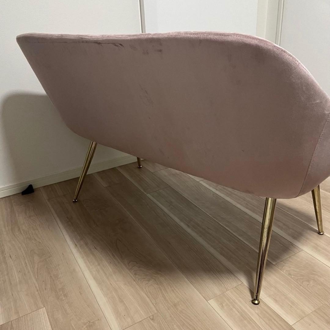 ASHEL jelly スモーキーピンク ソファ