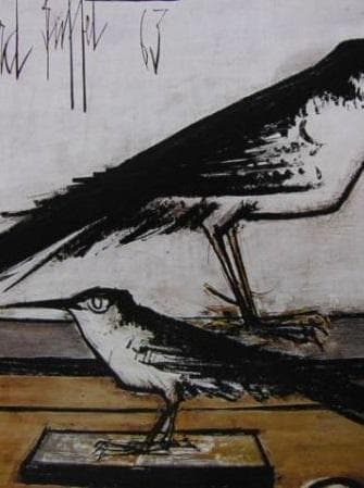 ベルナール・ビュッフェ,LE MUSEUM-Les hirondelles de - メルカリ