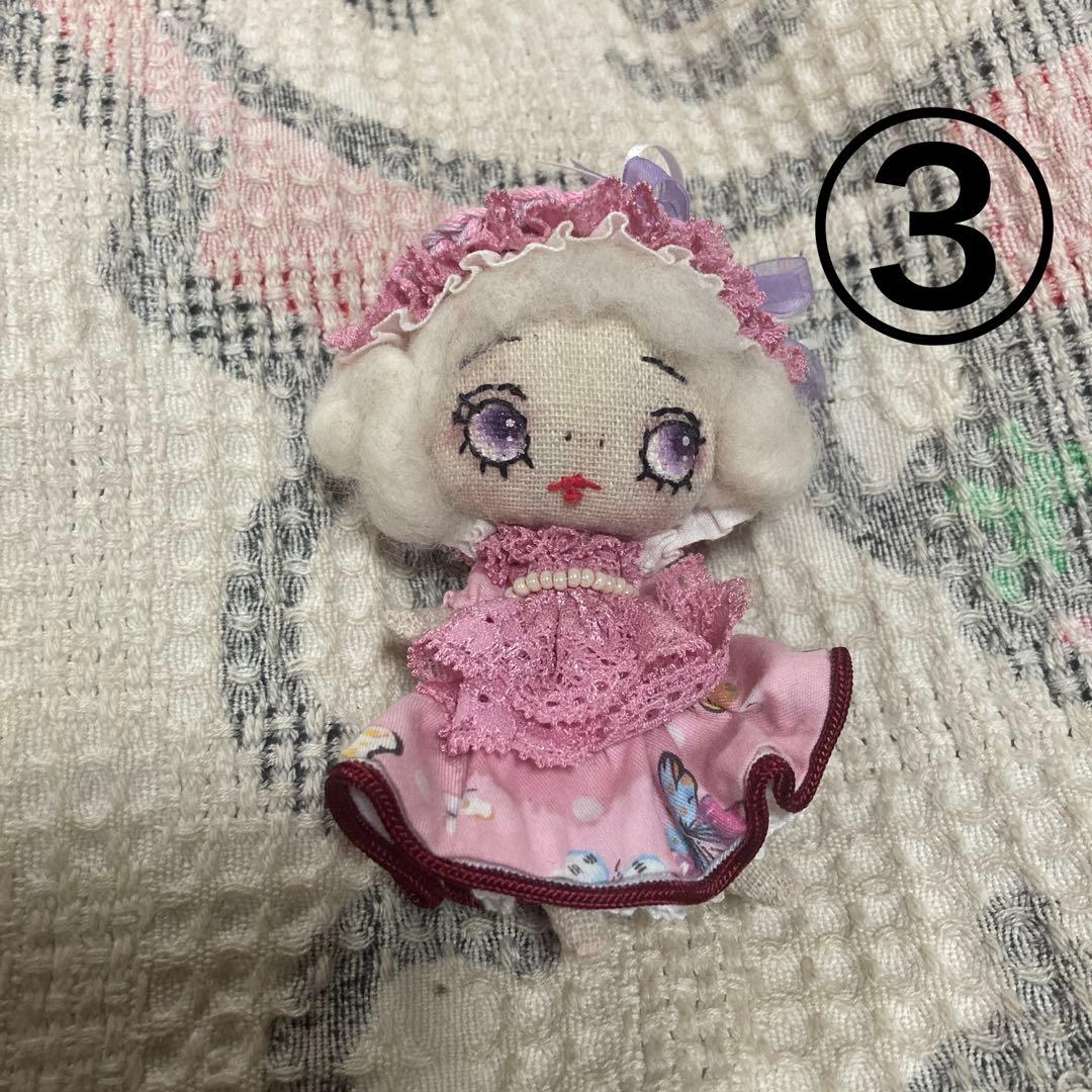 創作人形作家　SeriYA Dolls GALLERY 布　人形3体　文化人形風