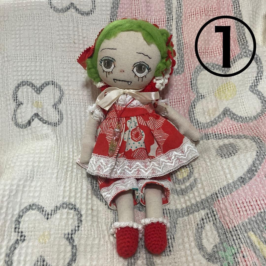 創作人形作家　SeriYA Dolls GALLERY 布　人形3体　文化人形風