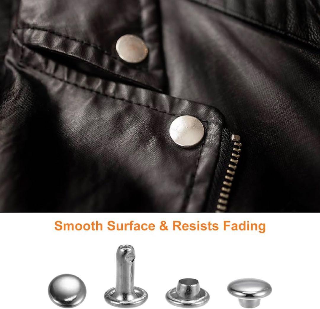 金属スナップボタン 200個セットレザーリベット12 x 8mm レザークラフト