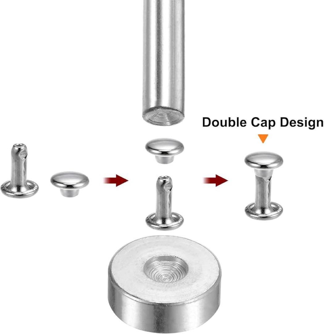 金属スナップボタン 200個セットレザーリベット12 x 8mm レザークラフト