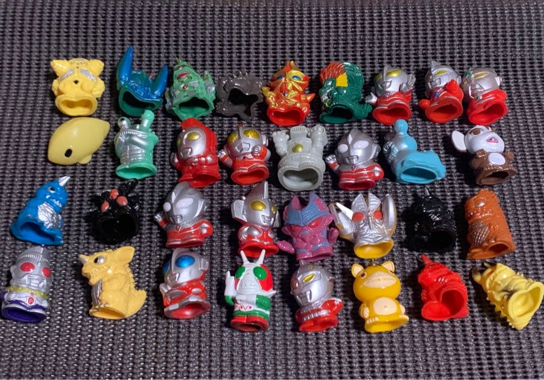 指人形 ソフビ 詰合せ ウルトラマン 仮面ライダー ゴジラ ドラゴンボール