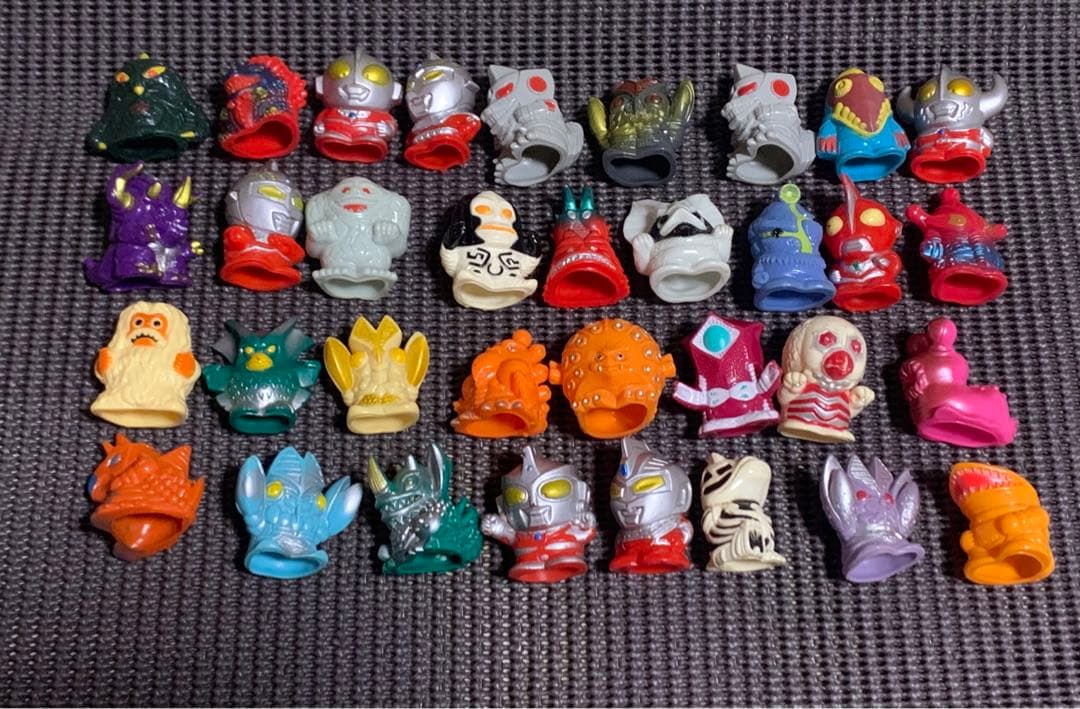 指人形 ソフビ 詰合せ ウルトラマン 仮面ライダー ゴジラ ドラゴンボール