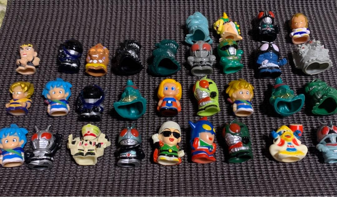 指人形 ソフビ 詰合せ ウルトラマン 仮面ライダー ゴジラ ドラゴンボール