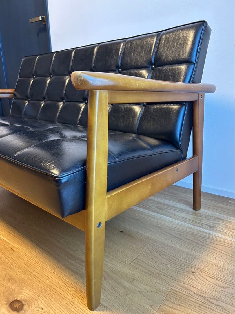 SPOT カリモク60 Kチェア 2シーター スタンダードブラック