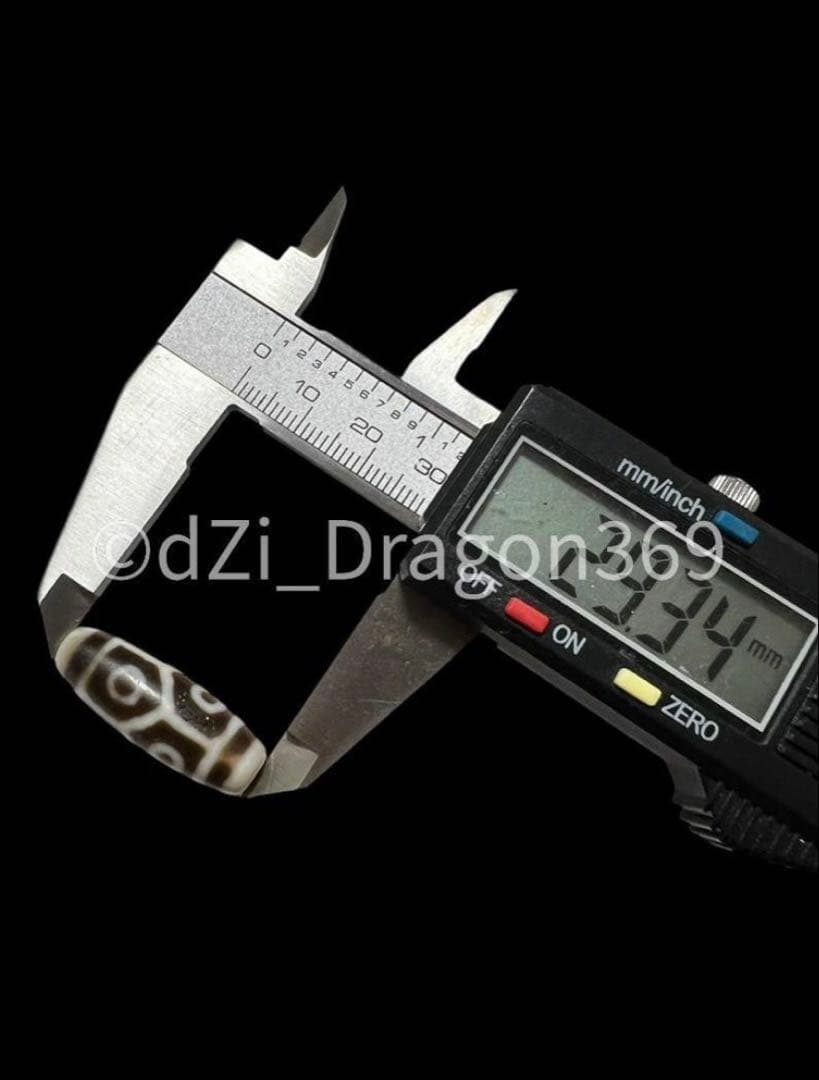 【一点もの】dZi beadsジービーズ 西蔵 上肯 高級藏伝 亀甲長寿六眼天珠