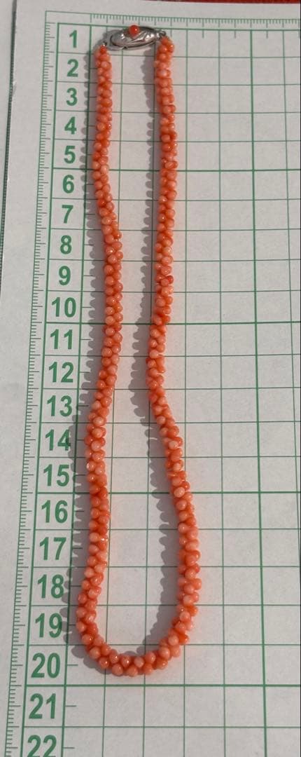 天然桃サンゴ　本珊瑚　ペンダントトップ　ネックレス（s800)