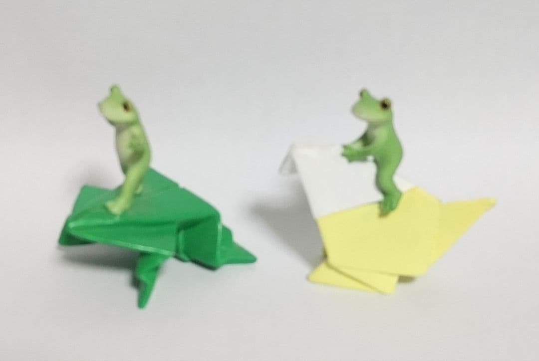 カエルのコポー　折り紙　コンプ　４体セットで　　コポー　置物　匿名配送