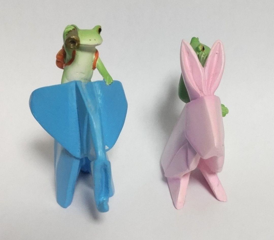 カエルのコポー　折り紙　コンプ　４体セットで　　コポー　置物　匿名配送