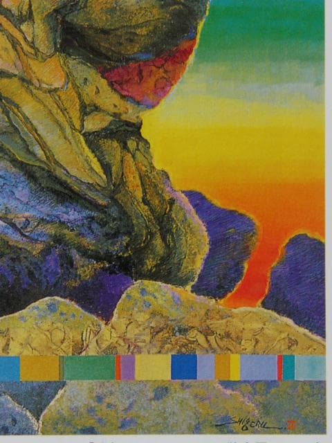 田中茂、【塊】、希少な限定額装用画集画、新品高級額 額装付、状態良好