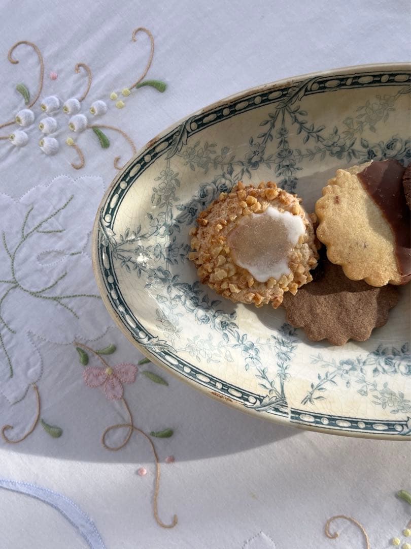 ◆フランスアンティーク｜ラスト1点100年前クレイユエモントロー、楕円、ラヴィエ