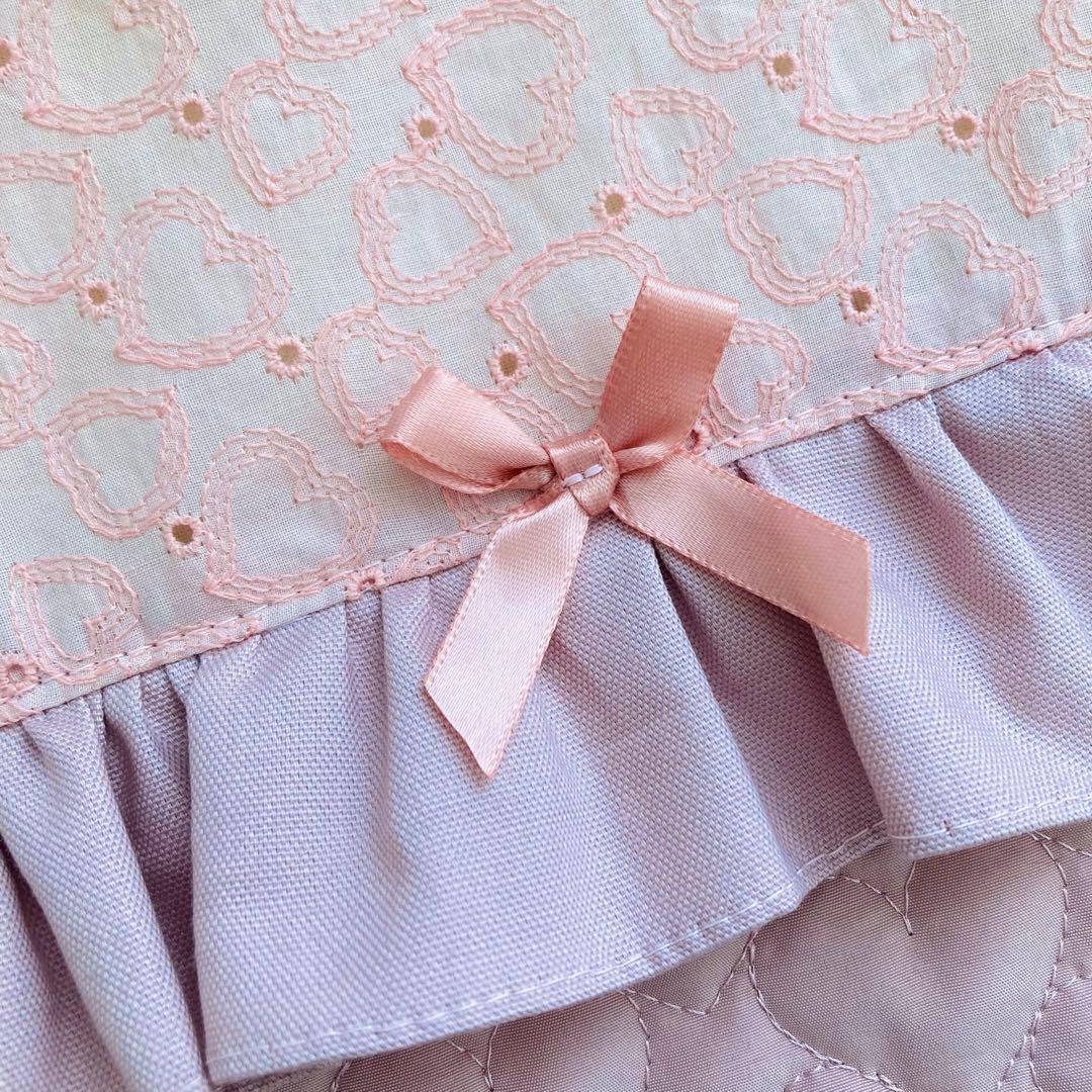 【ハンドメイド】入園入学グッズ(ハートレース×フリル×ハートキルティング)