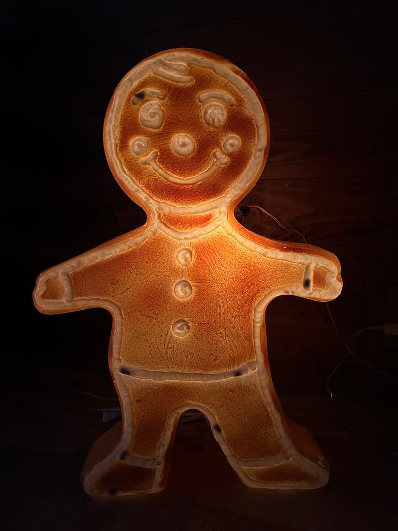 ジンジャーブレッドマン　ライト　照明　イルミネーション　クリスマスガーデンライト