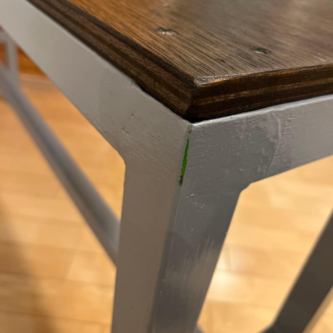 天板木製 作業台 鉄脚テーブル リメイク