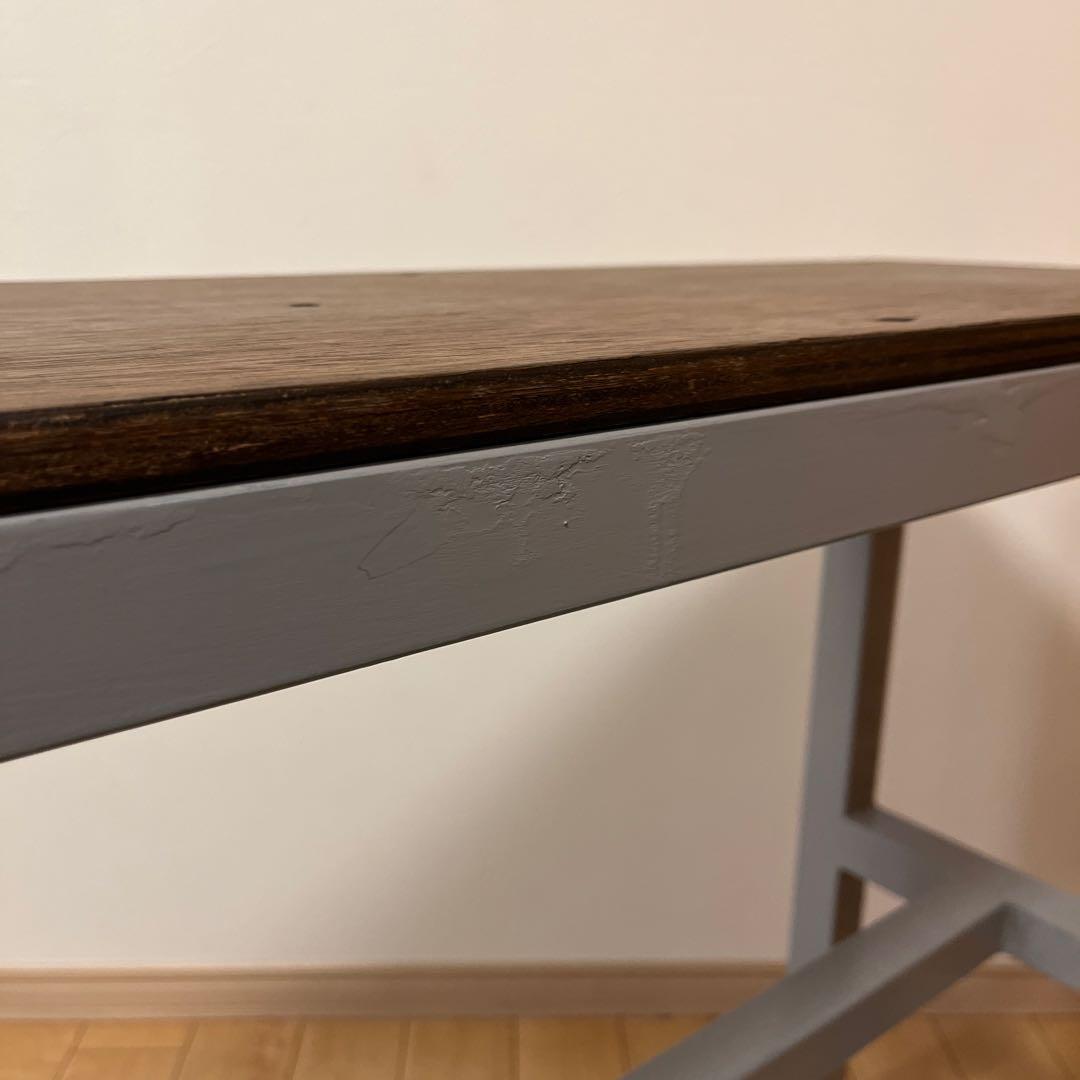 天板木製 作業台 鉄脚テーブル リメイク