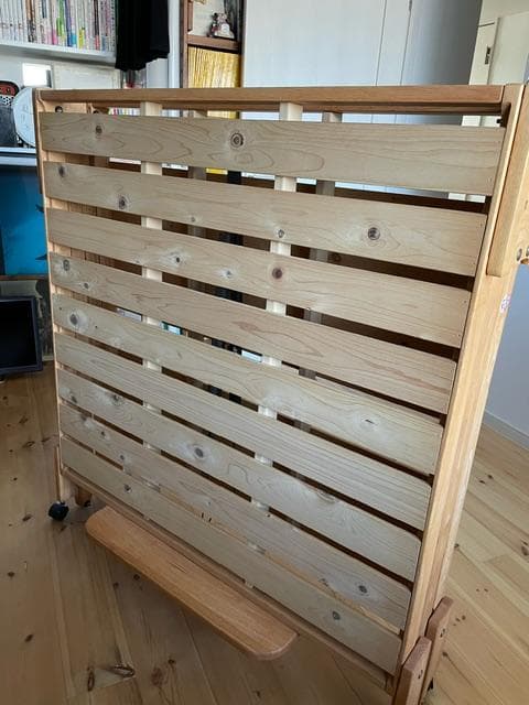 中居木工　国産ひのきすのこ折りたたみベッド（2008年　シングル）