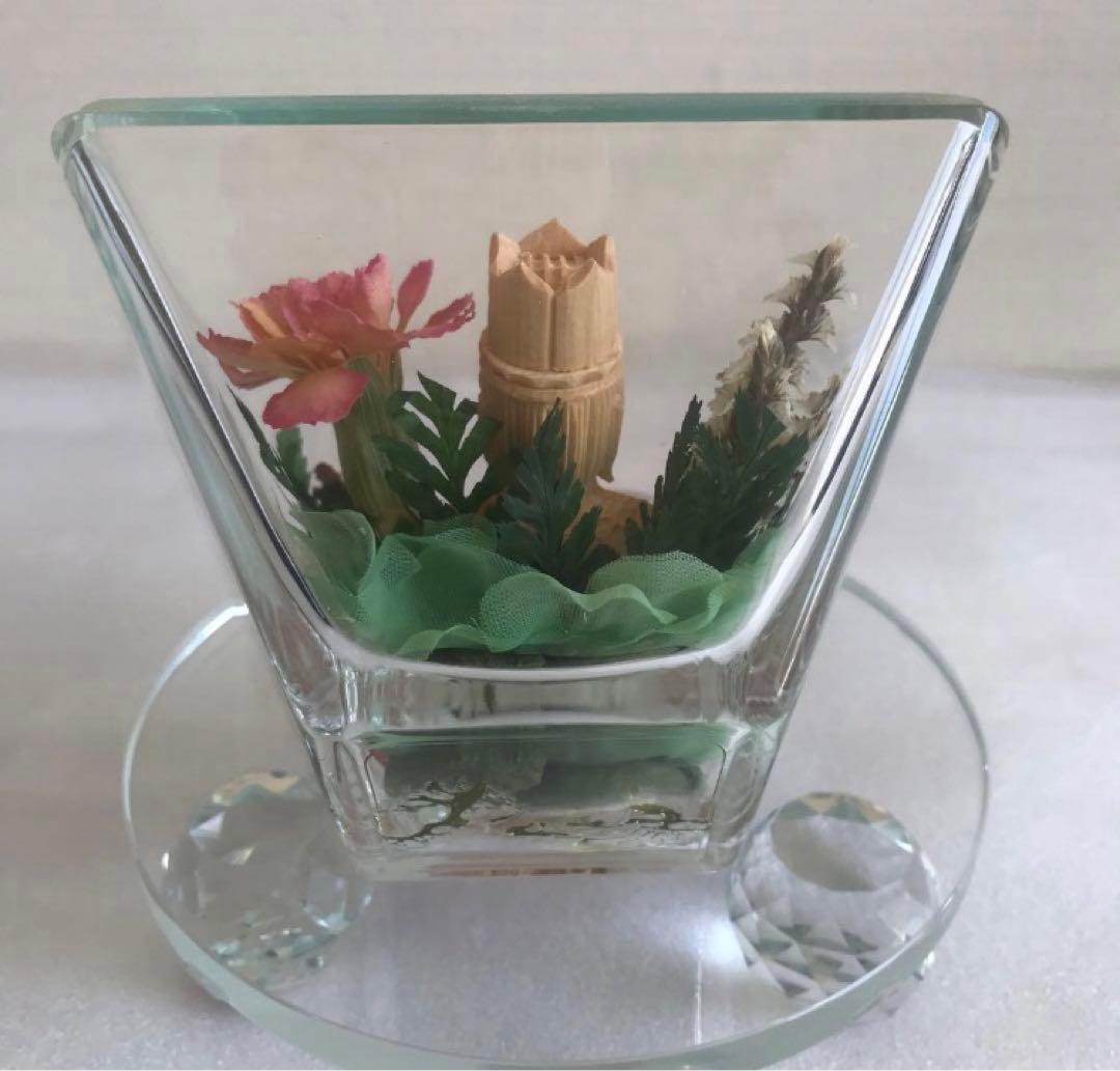 日本製 新品 大日如来仏像 クリスタル 真言宗本尊 ドライフラワーの