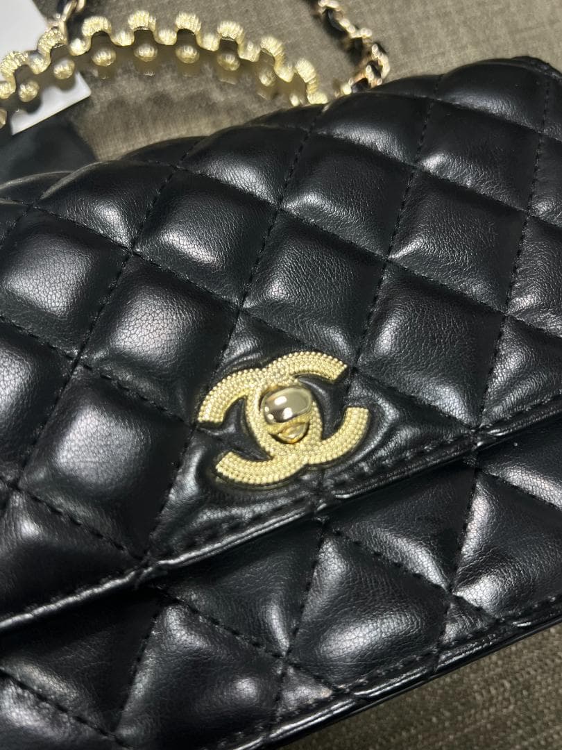 ✨VIP限定 状態良好 ブラック キルティングバッグ