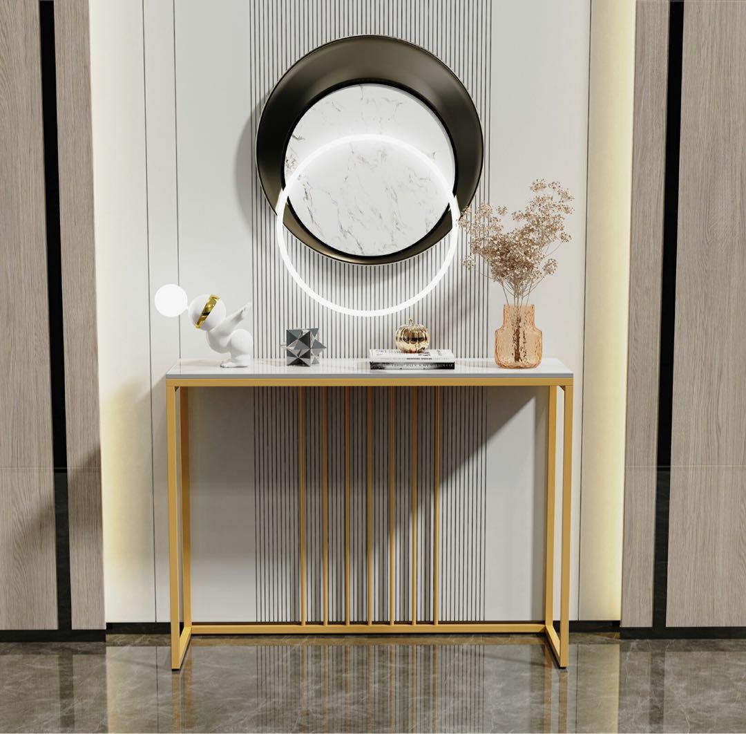 モダン コンソールテーブル 大理石風