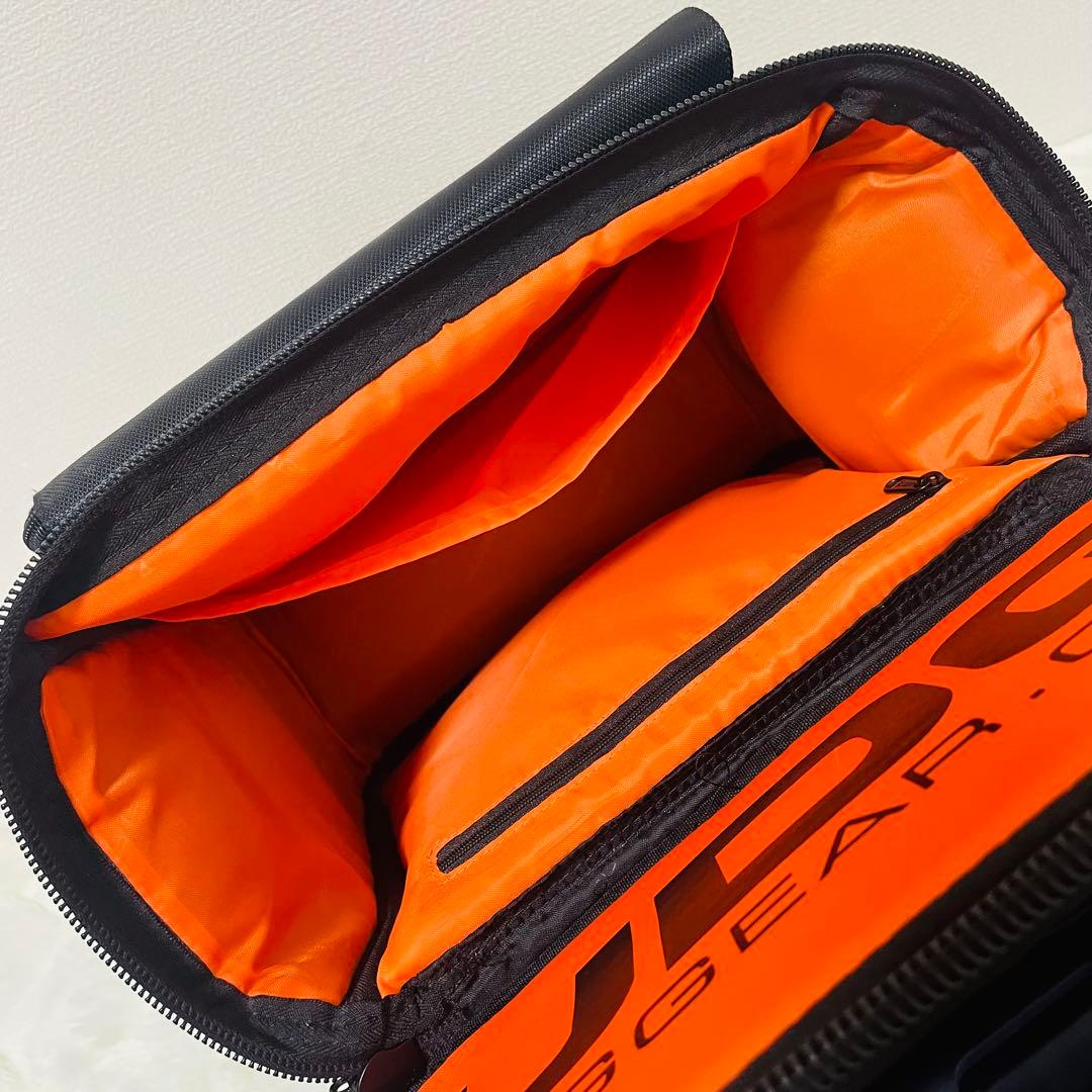 UDGレコードバッグ キャリーカート内蔵 Black インナーOrenge