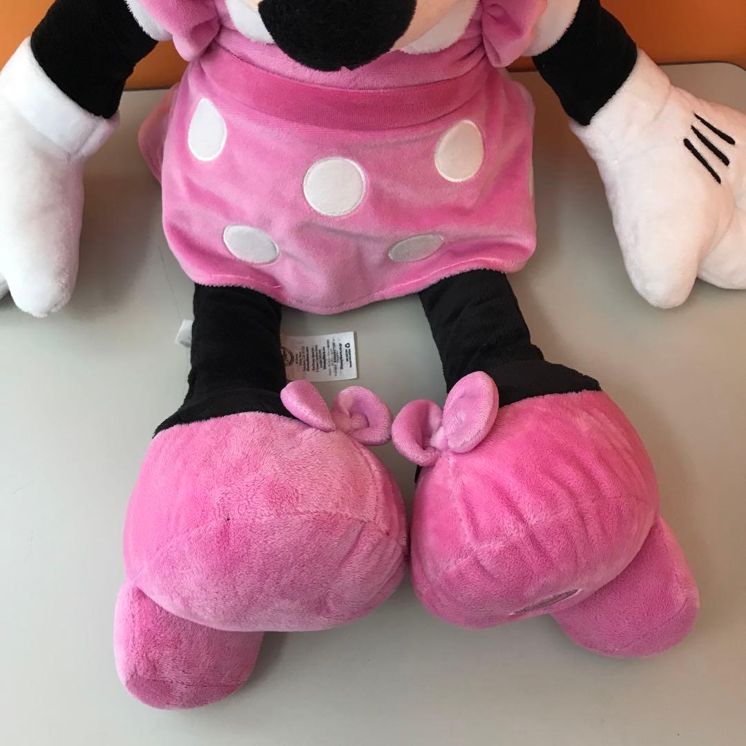 ディズニーストア ミニーマウス ぬいぐるみ ビッグサイズ ピンク