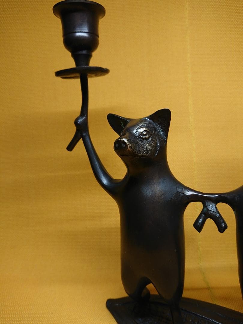 ビンテージ　ブロンズ像　ブタ　銅製　置物　インテリア　工芸品　美術品　A2651