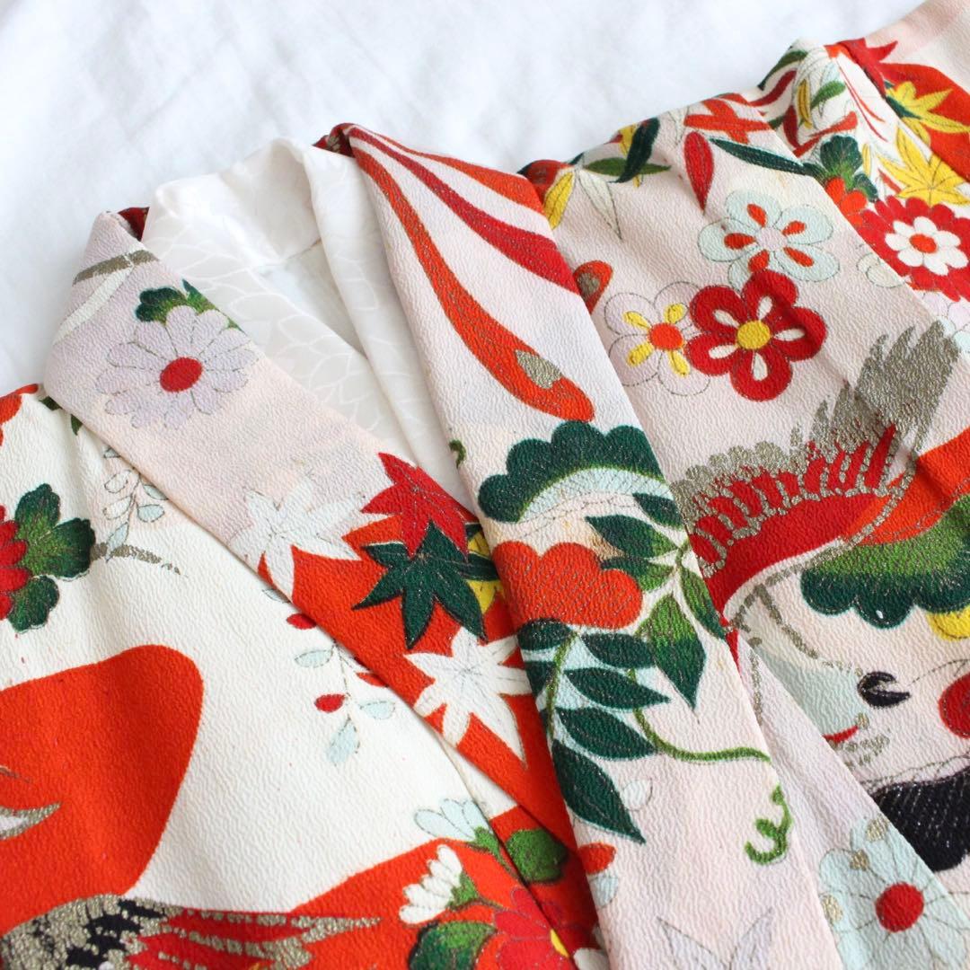 七五三 3歳〜5歳 女の子 子供 アンティーク 着物 被布 セット