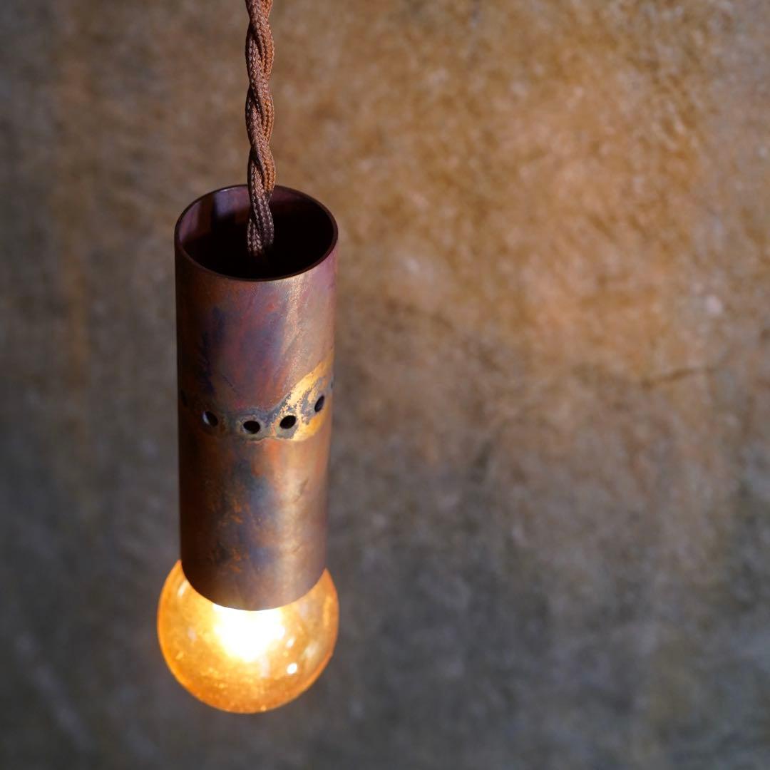 【一点物】粒-tubu- (銅のペンダント照明器具)