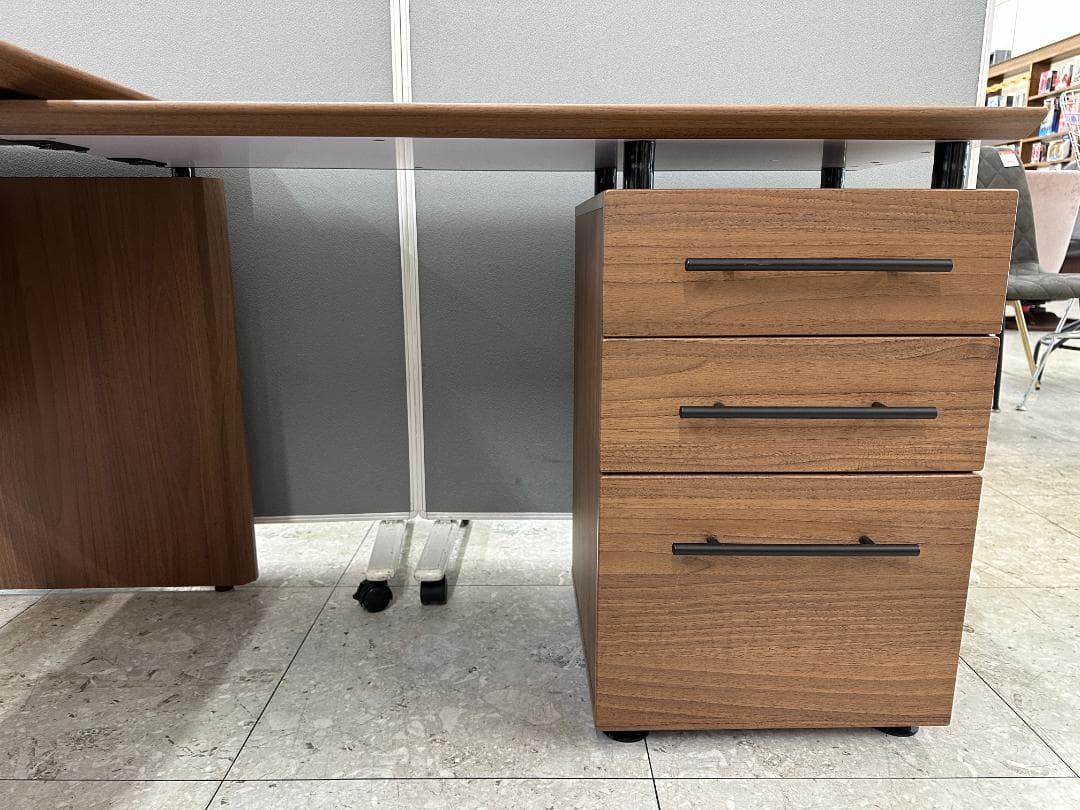 ニトリ　L字デスク　システムデスク　ラボーロ140　RB004　ブラウン