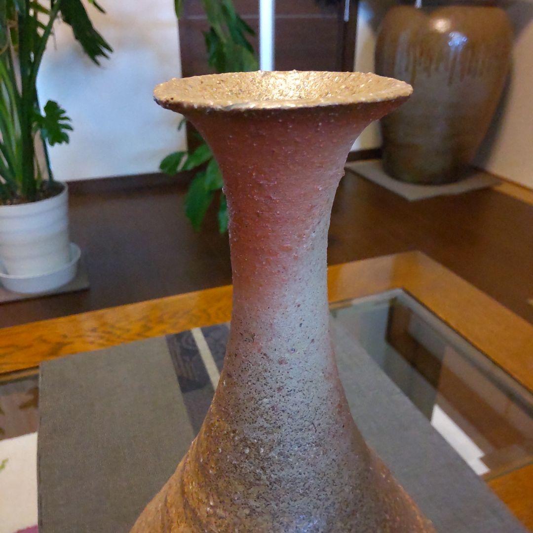 美しい　鶴くび　53　備前焼