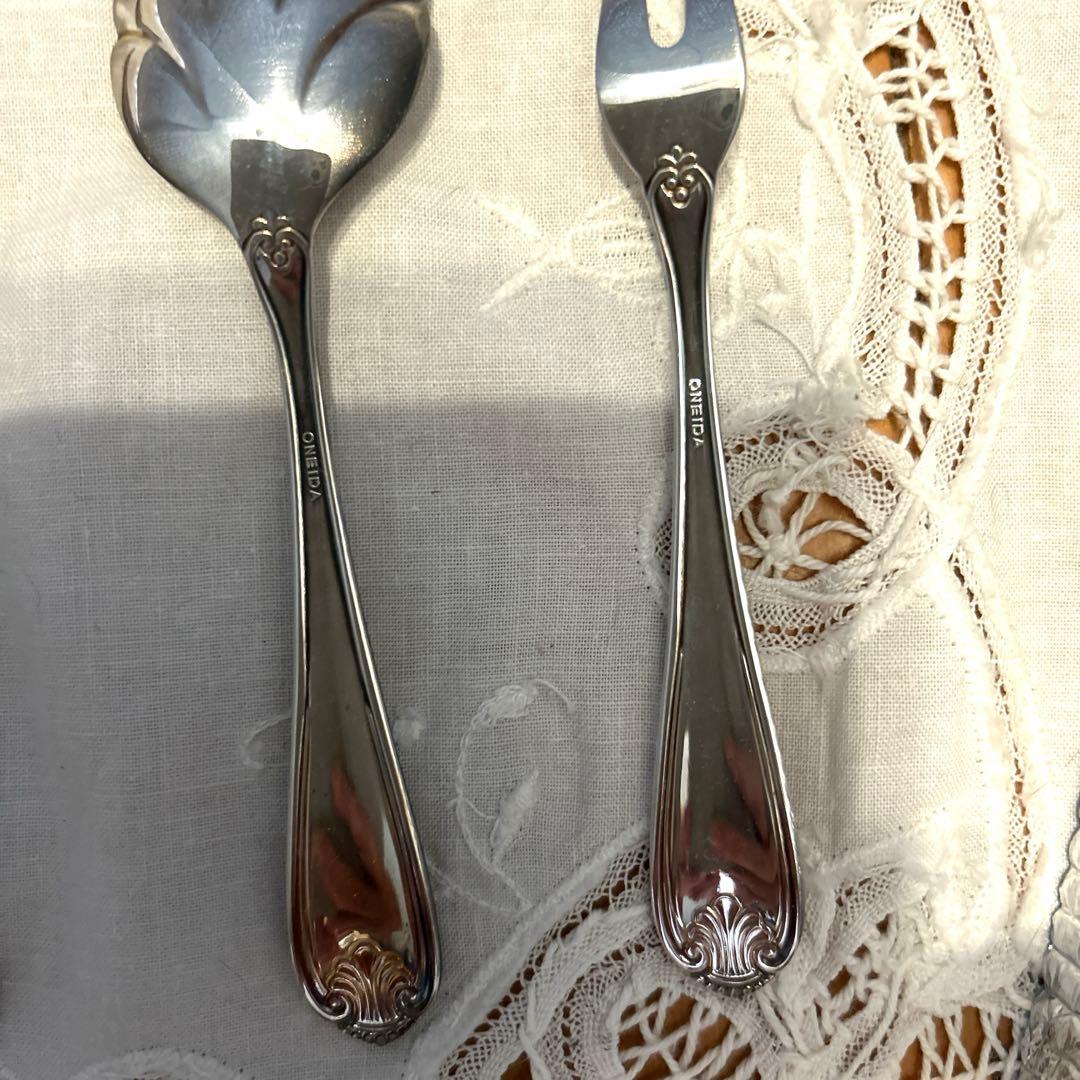 ⭐️新品未使用⭐️ ONEIDA社のシルバーサービングカトラリー5本セット